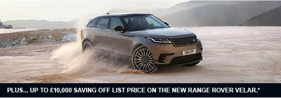Plus... up to £10,000 saving off list price on the new Range Rover Velar