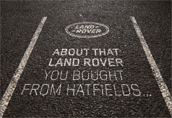 About that Land Rover you bought from Hatfields...